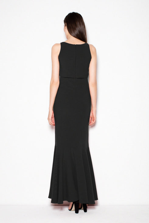Long dress model 77159 ton